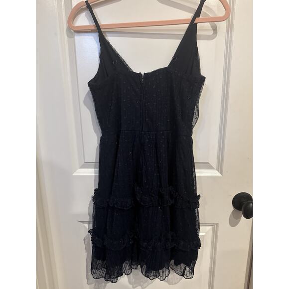 Speechless Nordstrom NWT Navy Riffle Mini Party Dress Size 5 - Picture 6 of 10
